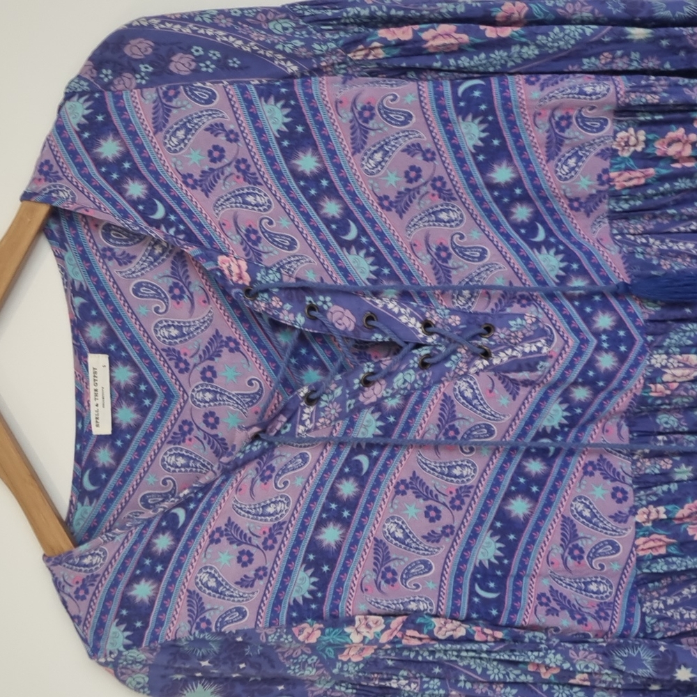 Spell & the gypsy purple and pink luna and floral blouse - Picture 7 of 10